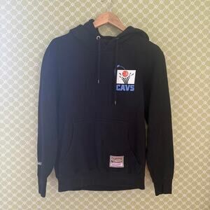 Vintage Mitchell and Ness Cleveland cavaliers 90s black hoodie